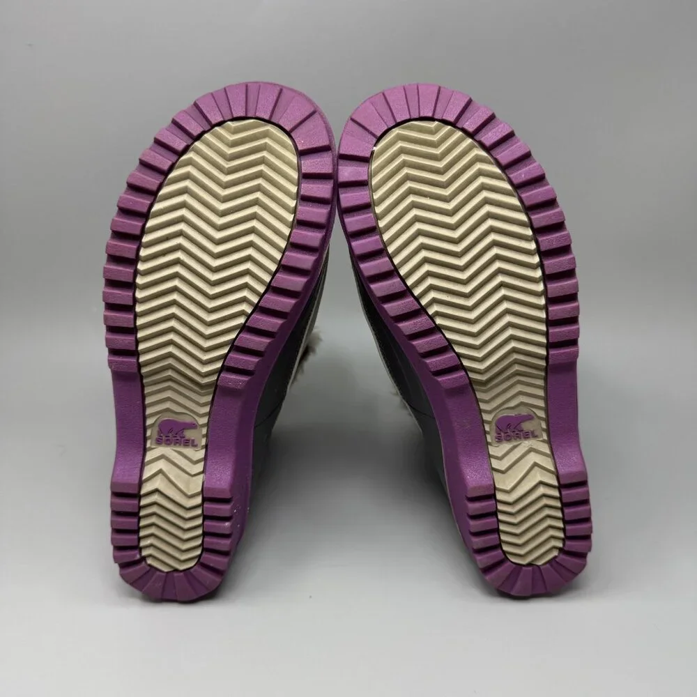 Sorel Womens Tivoli II Gray Leather Round Toe Lace Up Ankle Snow Boots Size 7 - Picture 8 of 8